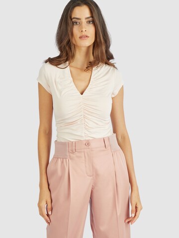 MARC AUREL Shirt in Beige: front