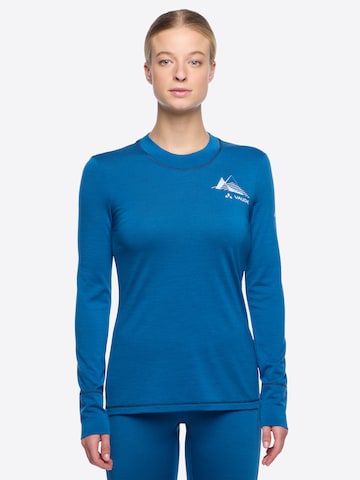 VAUDE Functioneel shirt 'Monviso' in Blauw: voorkant