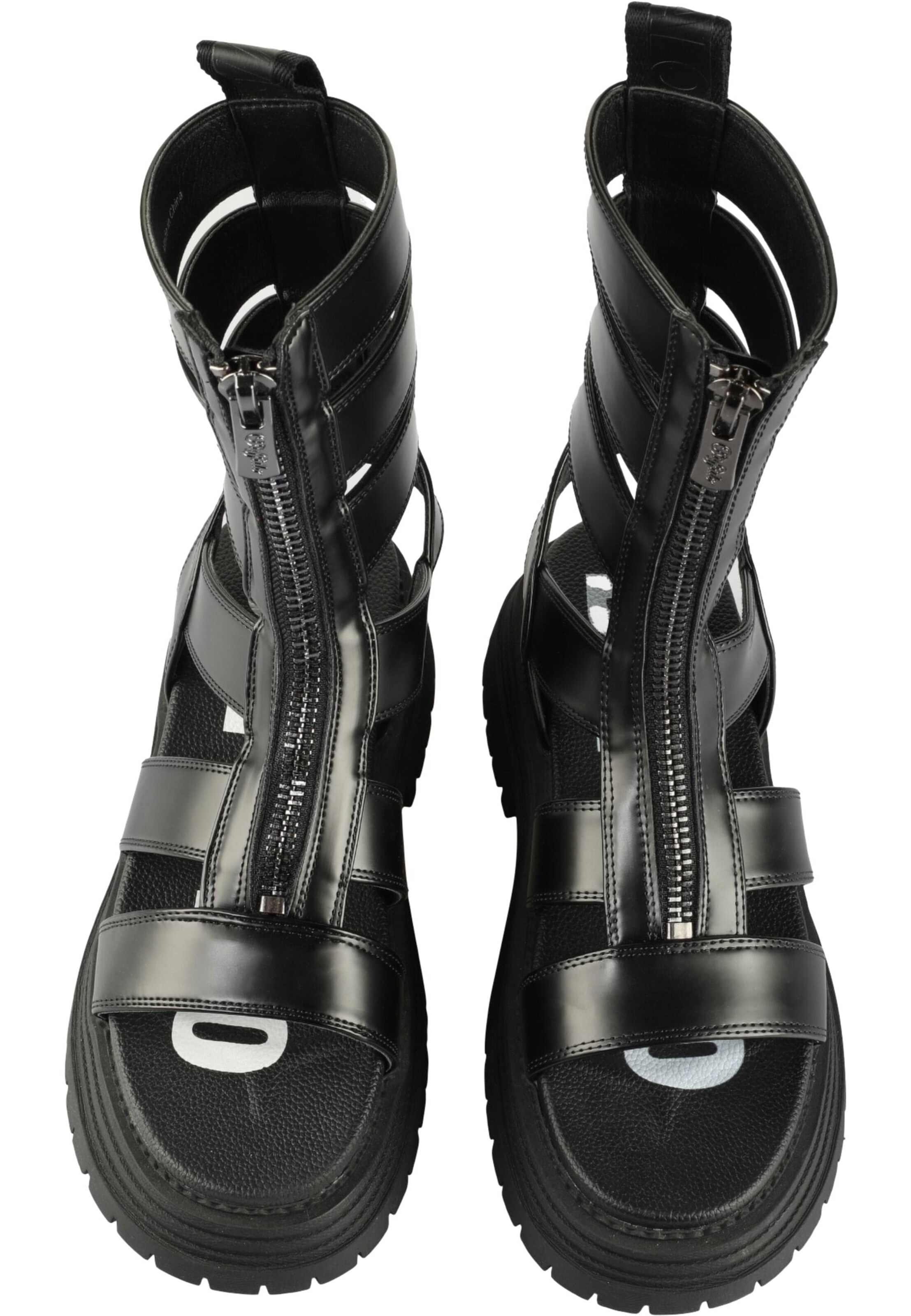 BUFFALO Pántos szandál 'Lennox Zeus' - fekete