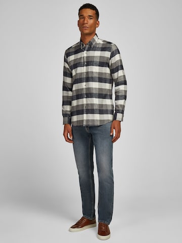HECHTER PARIS Regular Fit Hemd in Grau