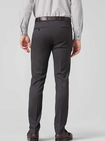 Coupe slim Pantalon à plis 'Bonn' MEYER en gris