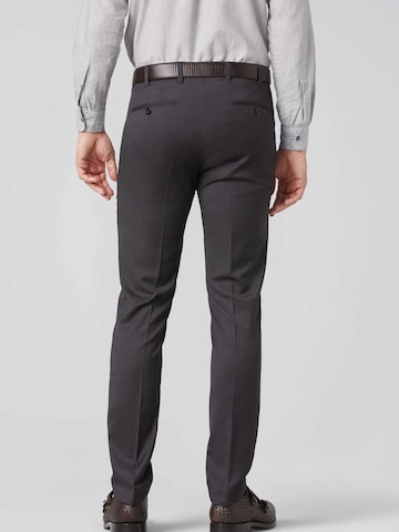 MEYER Slim fit Pleated Pants 'Bonn' in Grey