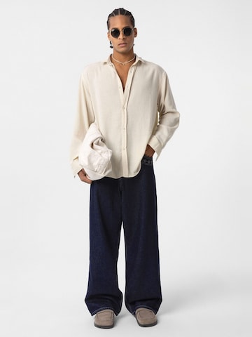 Comfort fit Camicia di Dandalo in beige