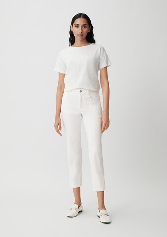 Coupe slim Pantalon COMMA en blanc : devant