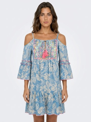 Miss June - Vestido 'Robe Courte Joe' en azul: frente