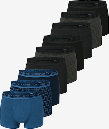 uncover by SCHIESSER Boxershorts 'Cotton' in Zwart: voorkant