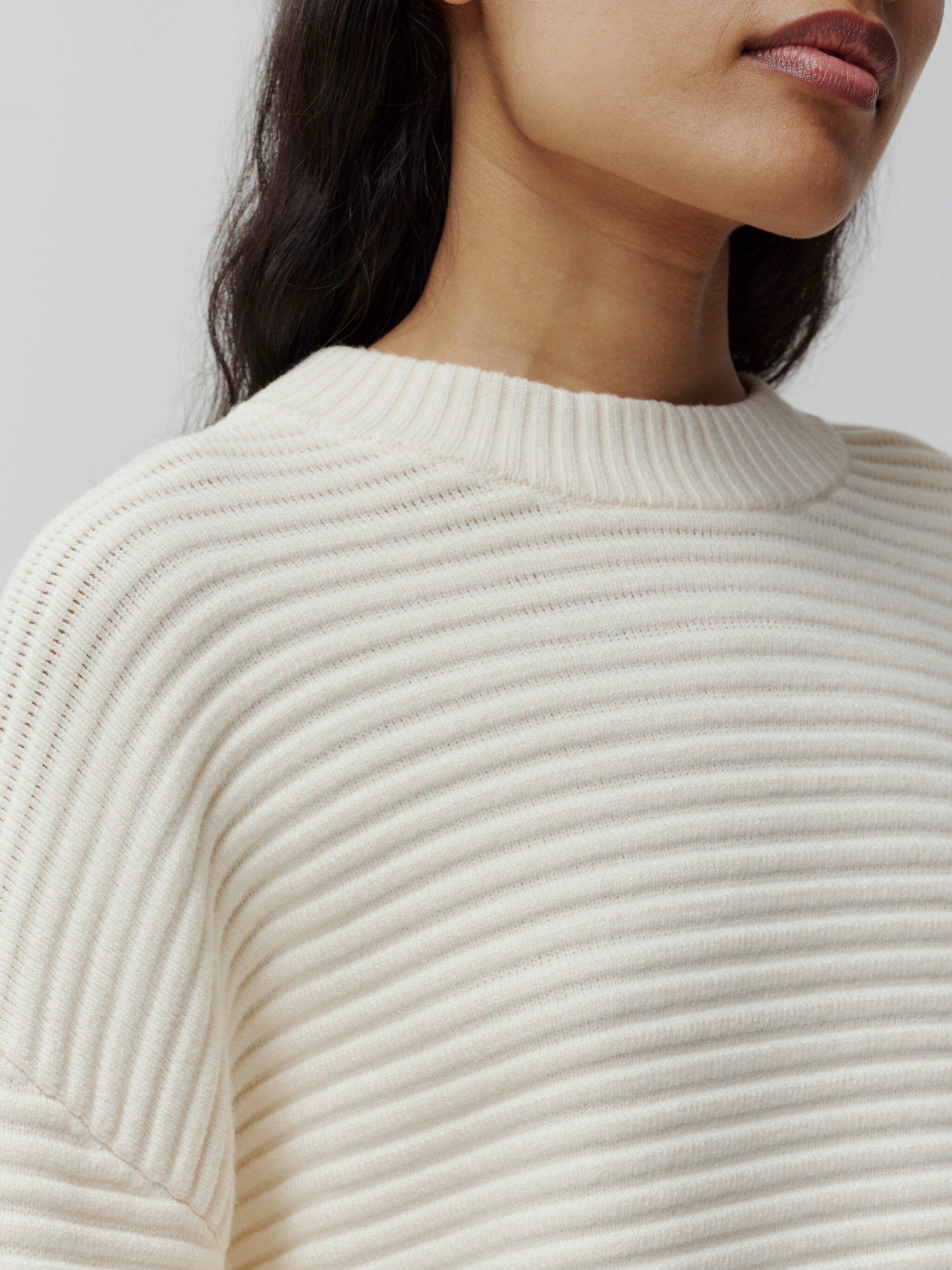 EDITED Produits Pull-over 'Everlee' blanc cassé