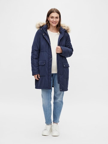 MAMALICIOUS Between-Season Jacket 'Macy' in Blue