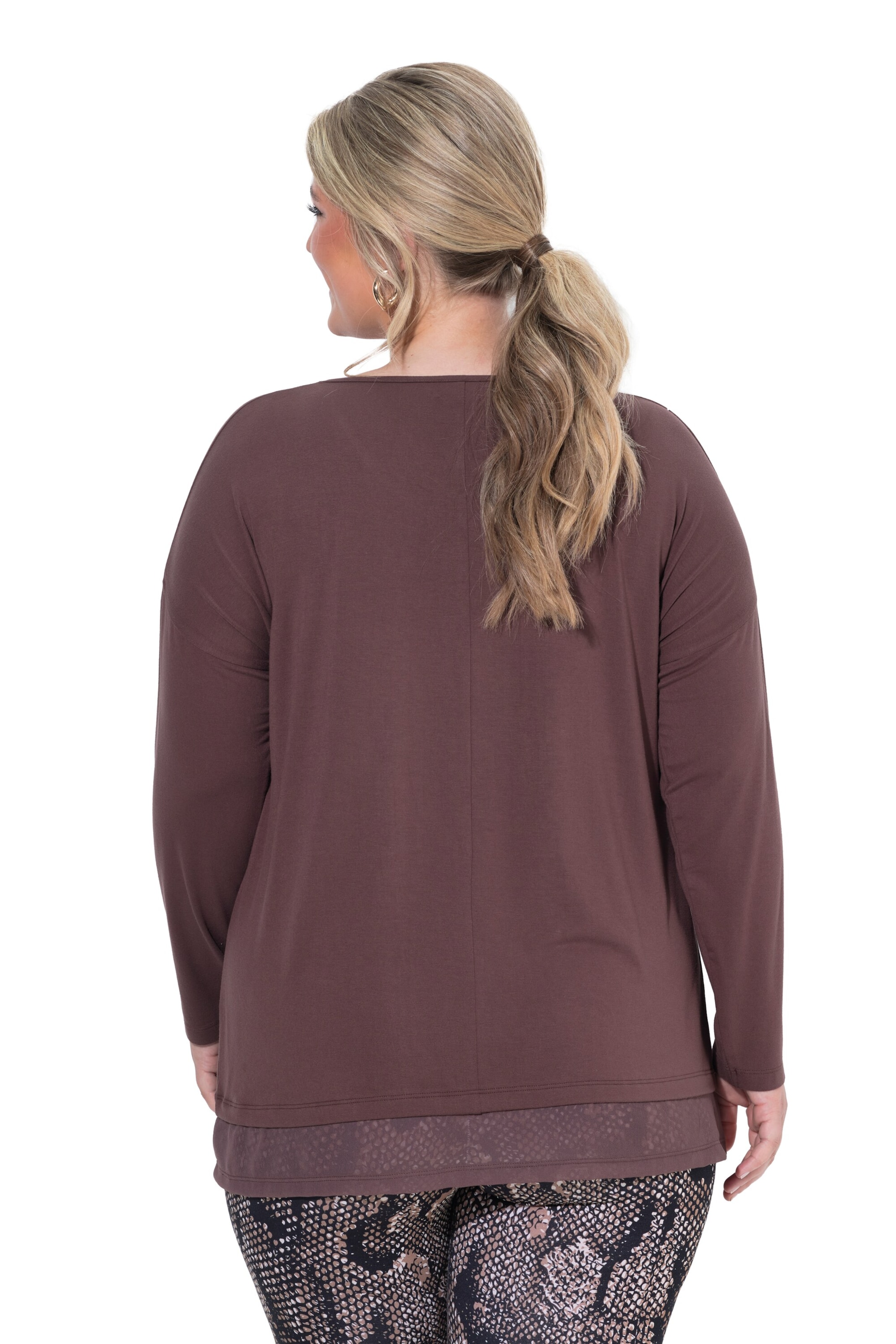 MIAMODA Shirt in Brown