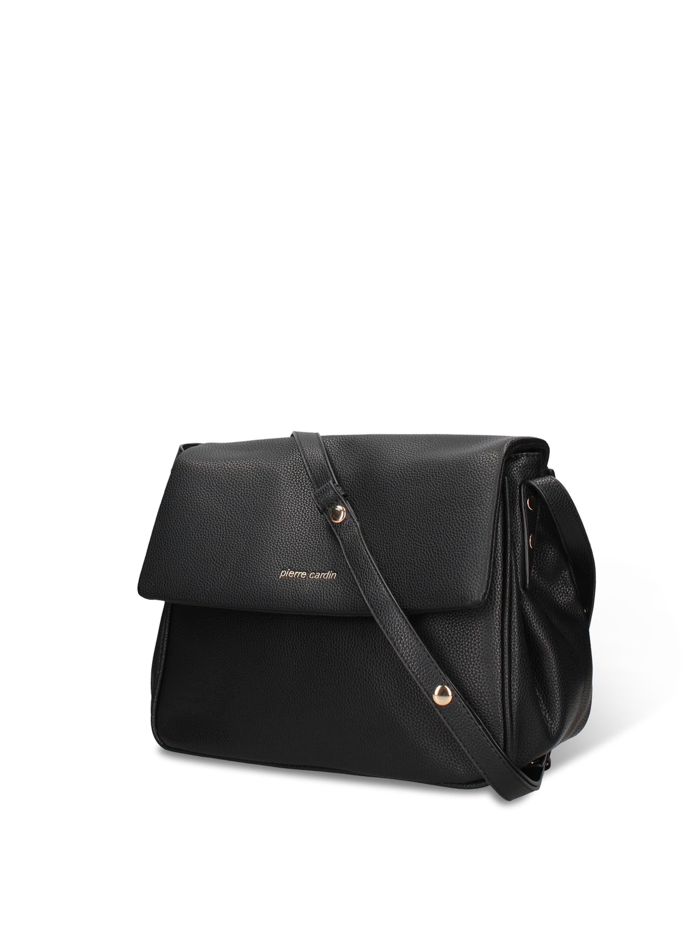 Borsa a spalla di PIERRE CARDIN in nero: frontale