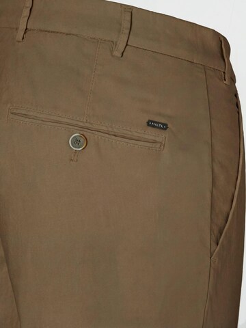 Hiltl Slimfit Chinohose 'Taura - Summer Popeline'‌‌‌‌‌‌‌‌‌ in Braun