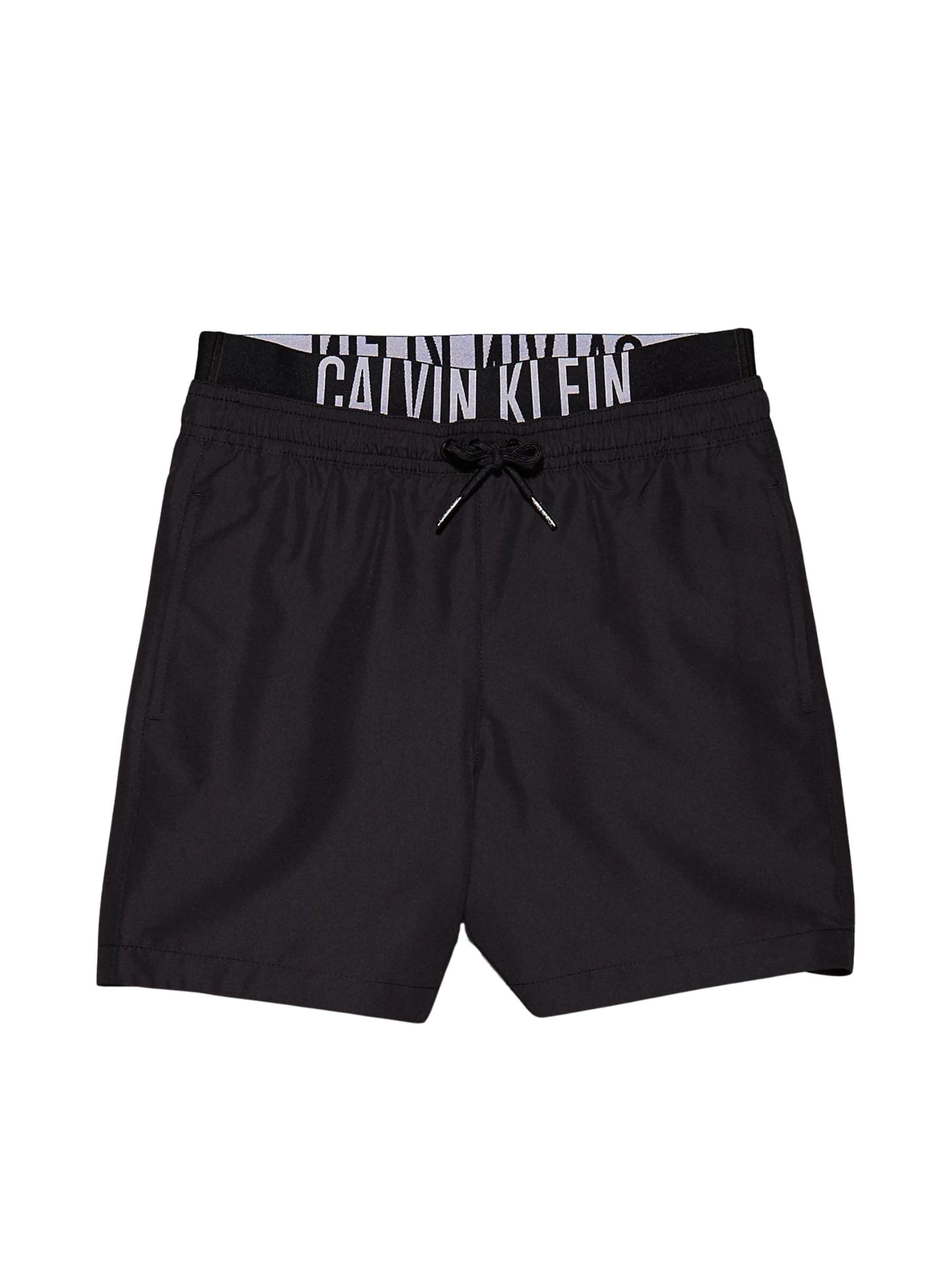 Shorts de bain 'CALVIN KLEIN MEDIUM DRAWSTRING Costumi da bagno' Calvin Klein Kids en noir : devant
