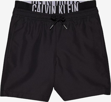 Shorts de bain 'CALVIN KLEIN MEDIUM DRAWSTRING Costumi da bagno' Calvin Klein Kids en noir : devant