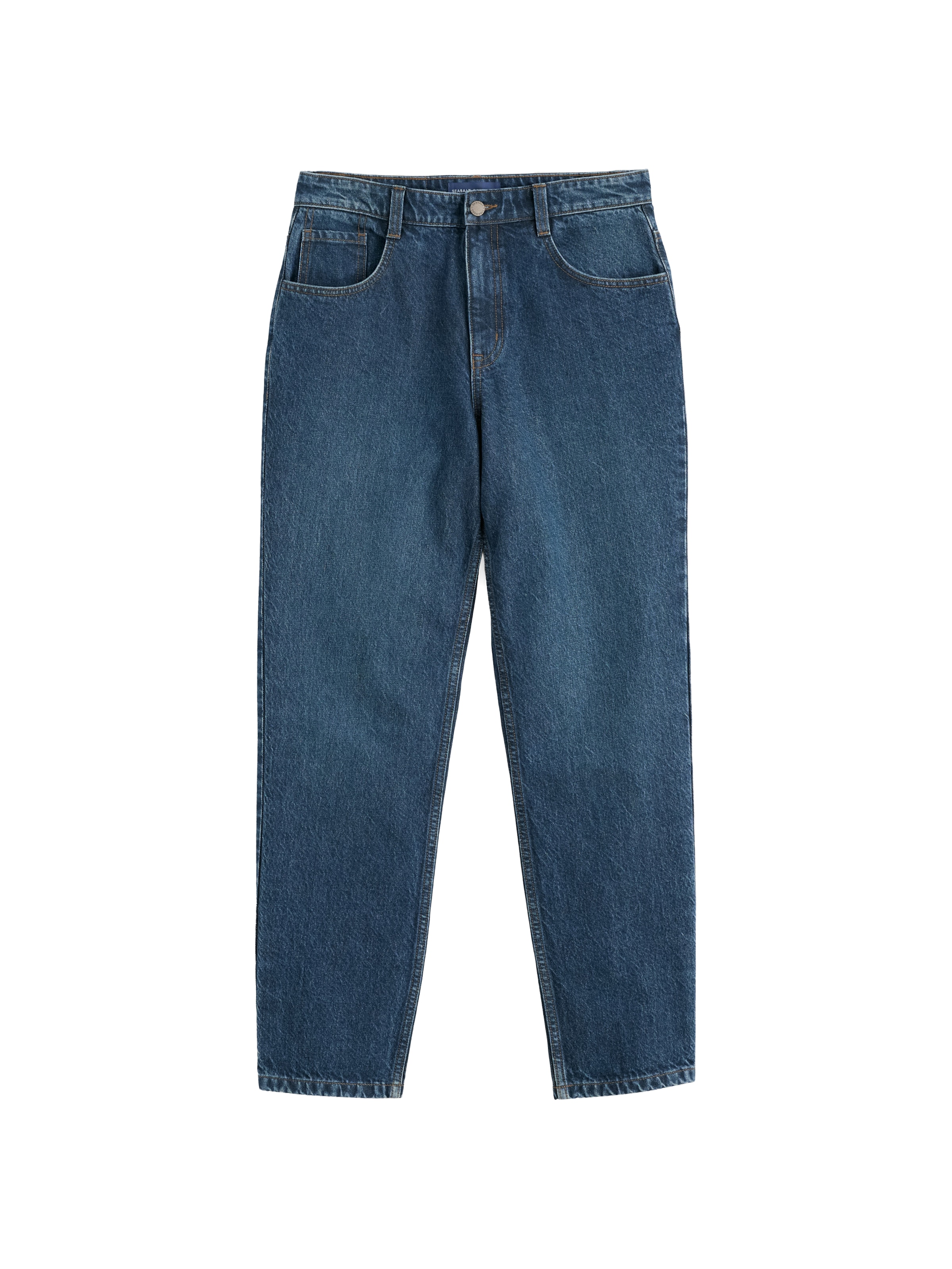 Tapered Jeans 'Countryman' de la Seasalt Cornwall pe albastru: față