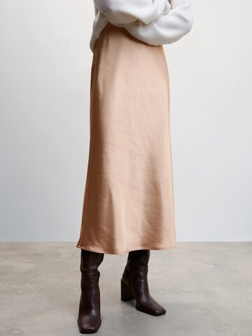 MANGO Rok 'AGATA' in Beige: voorkant