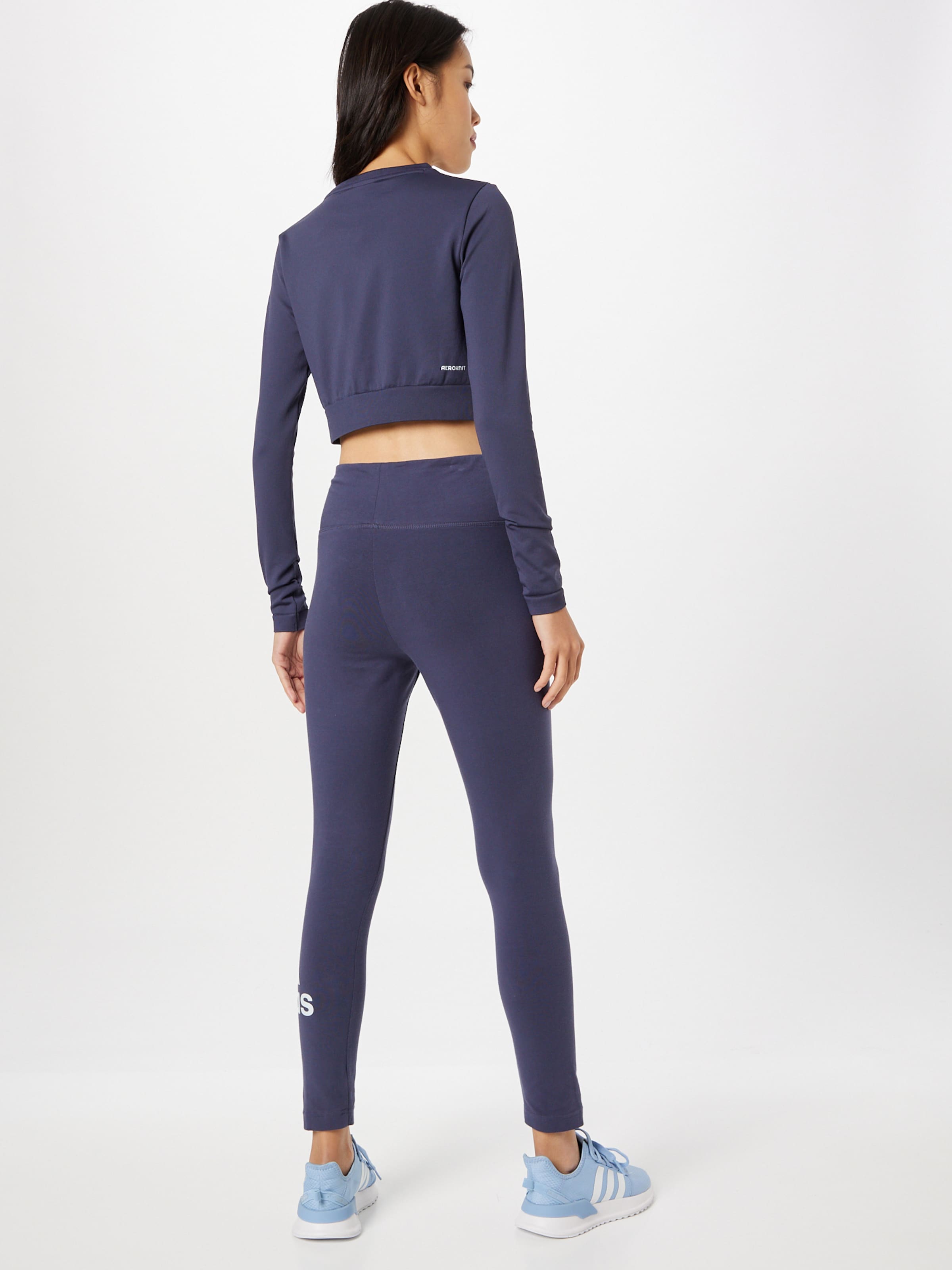 Sport Pantalon de sport Zoe Saldana ADIDAS PERFORMANCE en Bleu-Gris 