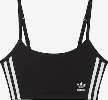 ADIDAS ORIGINALS Bustier BH ' Scoop Originals ' in Zwart: voorkant