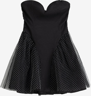 Robe de cocktail Bershka en noir : devant