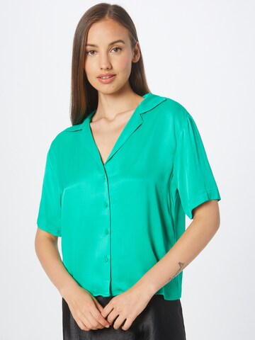 Warehouse Blouse in Groen: voorkant