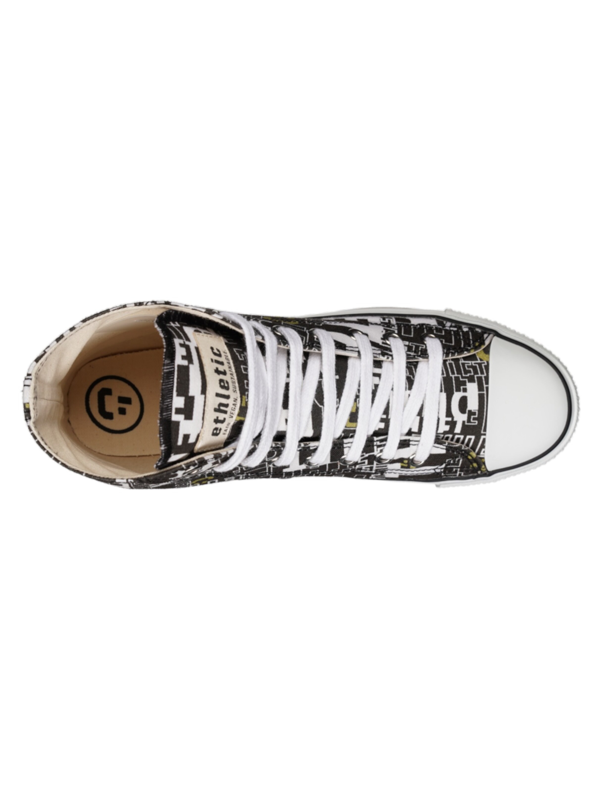 Baskets hautes 'White Cap Hi Cut' Ethletic en noir