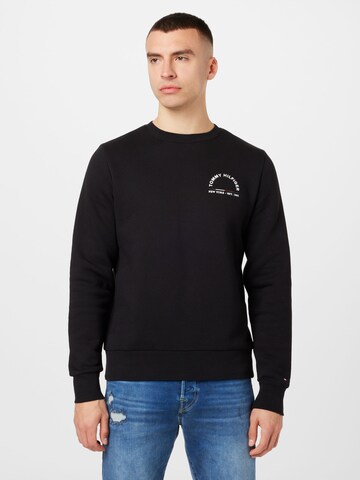 TOMMY HILFIGER Sweatshirt in Zwart: voorkant