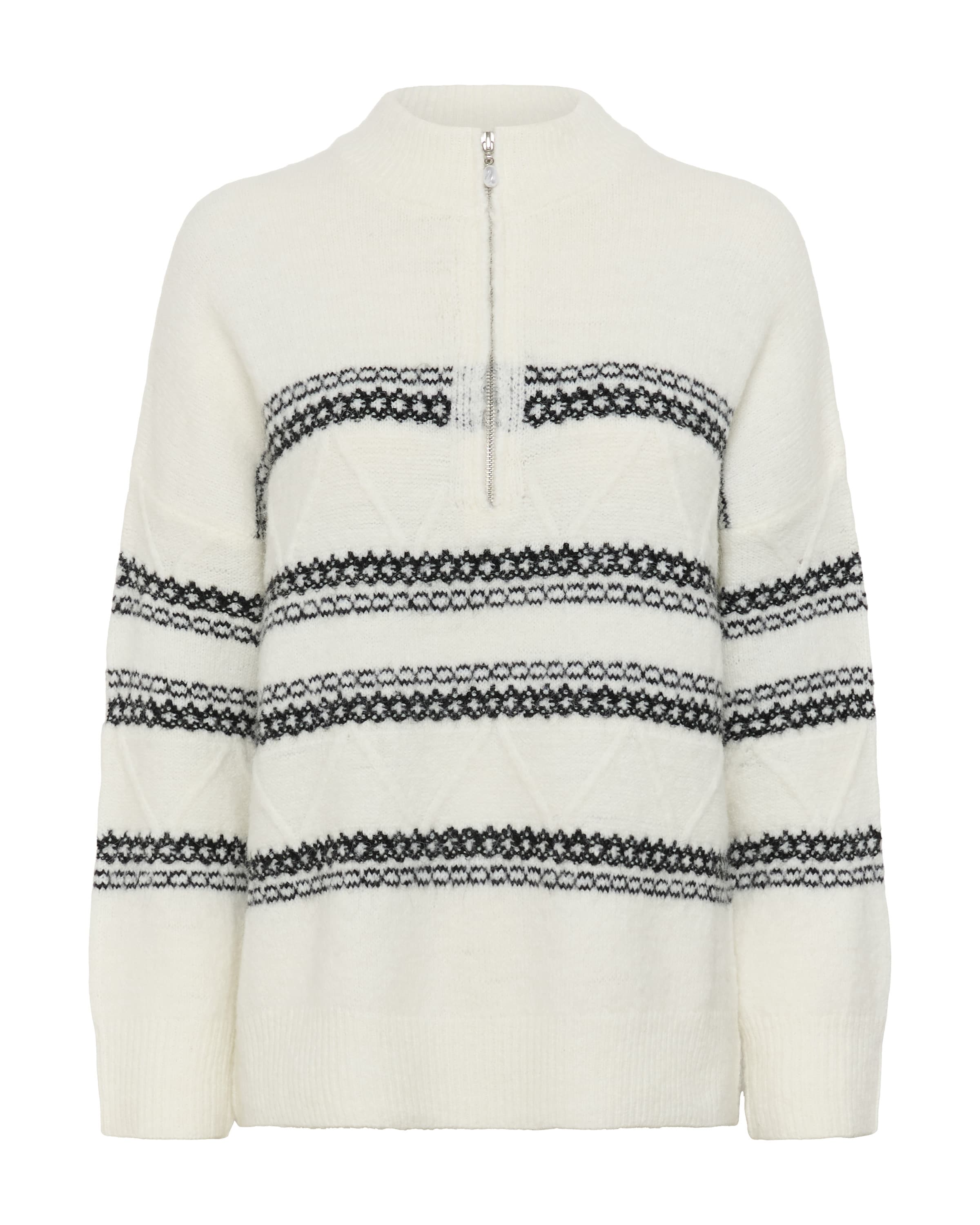 Cream Sweater 'CRSkie' in White: front