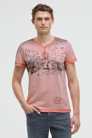 CAMP DAVID Shirt in Orange: front