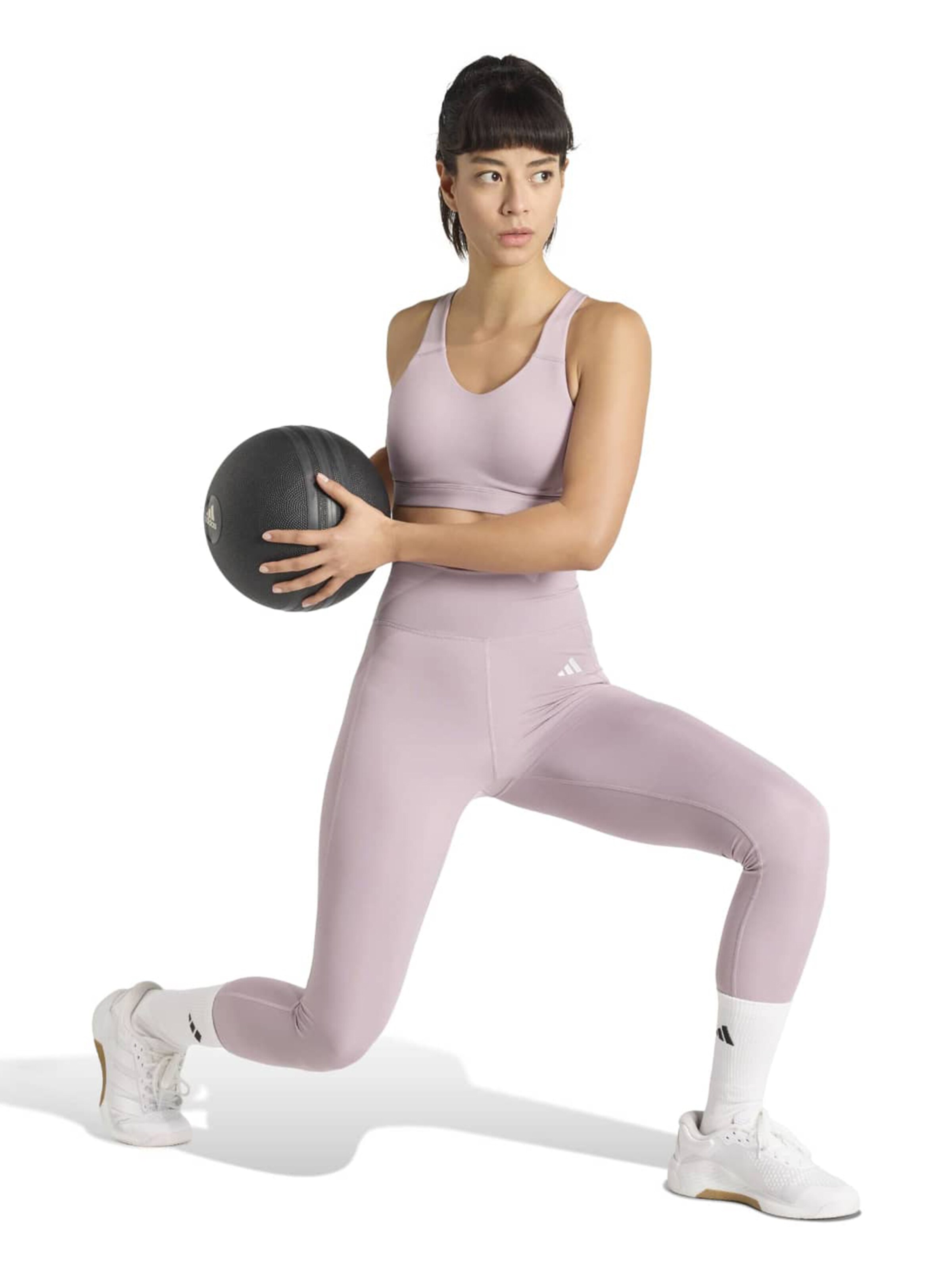 lillā ADIDAS PERFORMANCE Šaurs Sporta bikses 'OPT ESS'