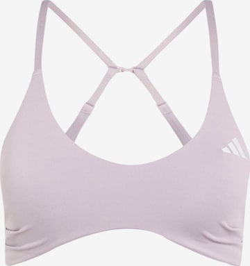 ADIDAS PERFORMANCEBustier Sportski grudnjak 'Optime Essentials' - ljubičasta boja: prednji dio