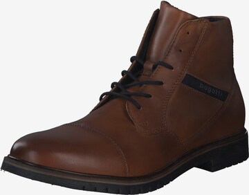 bugatti Lace-Up Boots 'Caj' in Brown: front