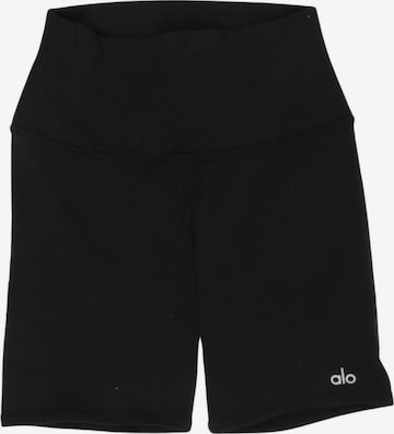 Alo Yoga Shorts XXS in Schwarz: Vorderseite