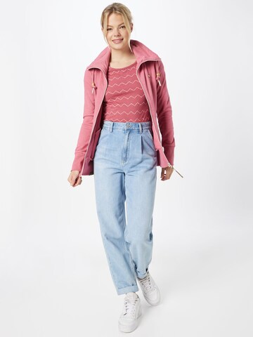 Ragwear Sweatjakke 'RYLIE' i rosa