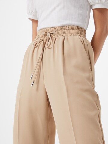 Wide Leg Pantalon à plis River Island en beige