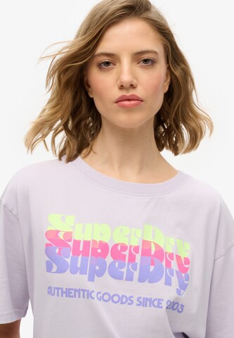 Maglietta di Superdry in lilla