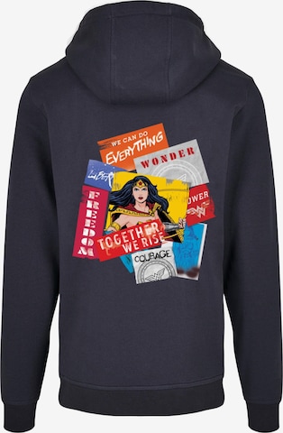 Merchcode Sweatshirt 'Wonder Women - Courage' in Blauw