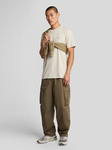 Lyle & Scott Shirt 'Tonal Eagle' in Beige