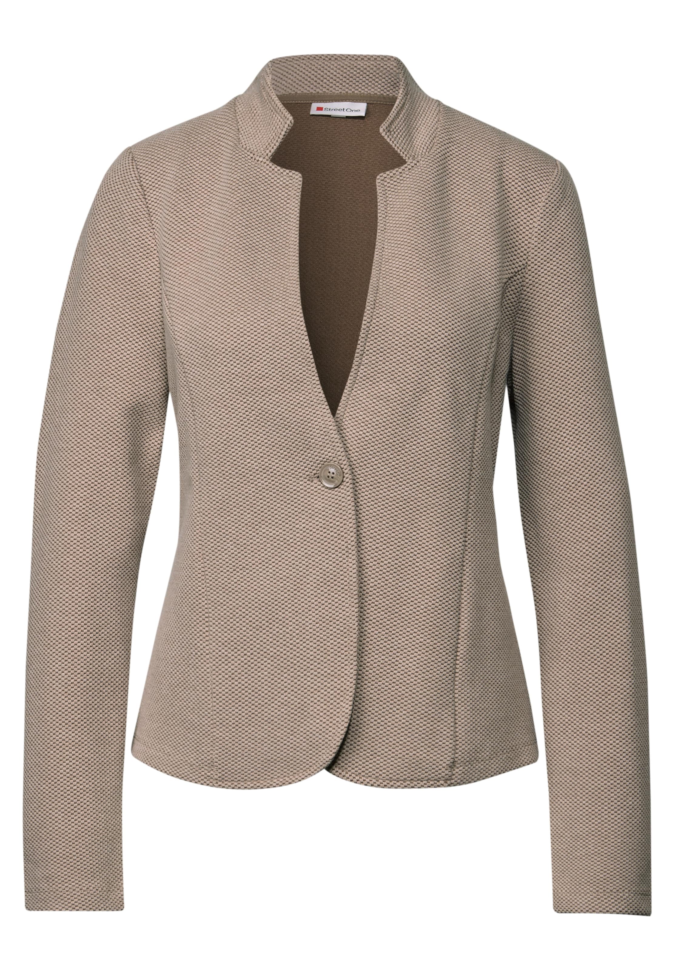 STREET ONE Blazer 'Jacquard' in dunkelbeige, Produktansicht