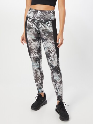 Skinny Pantalon de sport Superdry Snow en noir : devant