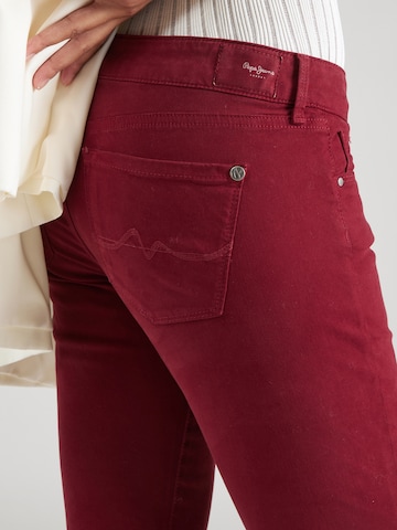 Coupe slim Jean 'SOHO' Pepe Jeans en rouge
