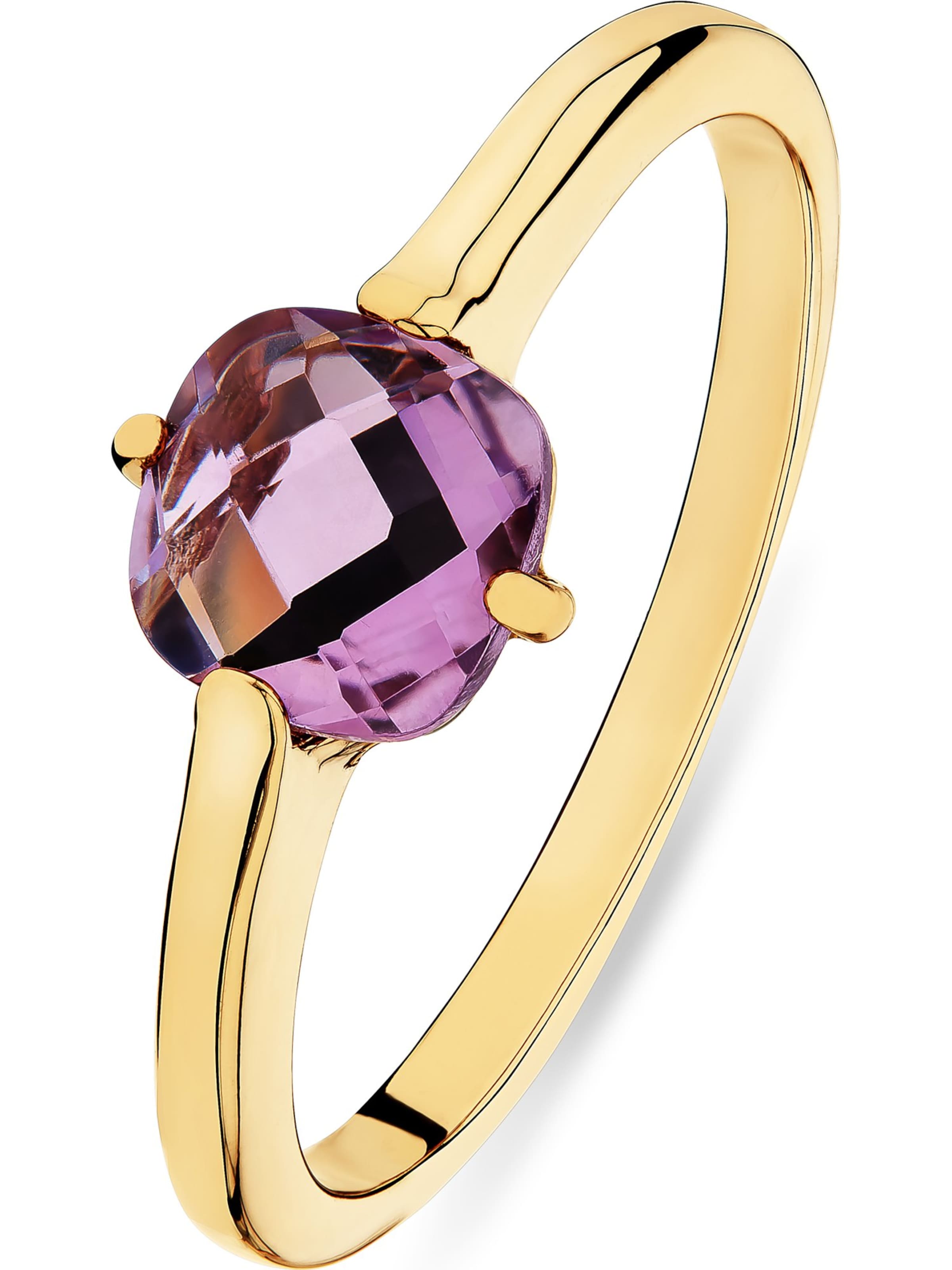 CHRIST Ring in gold / lila, Produktansicht