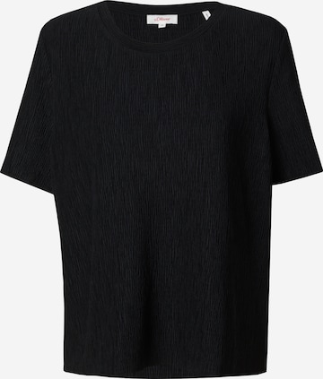 s.Oliver T-Shirt in Schwarz: Vorderseite
