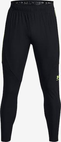 UNDER ARMOUR Tapered Workout Pants ' Challenger Pro ' in Black: front