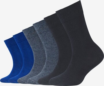 camano Socks in Blue: front