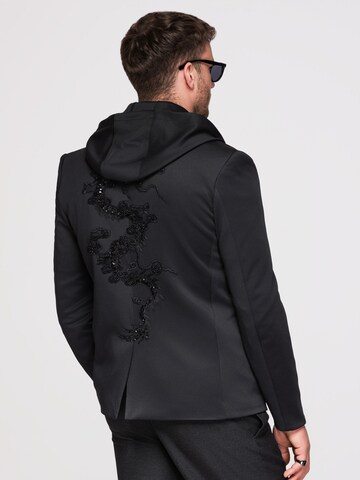 Coupe regular Veste de costume Ombre en noir