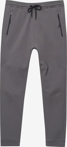 Pull&Bear Zwężany krój Spodnie w kolorze szary: przód