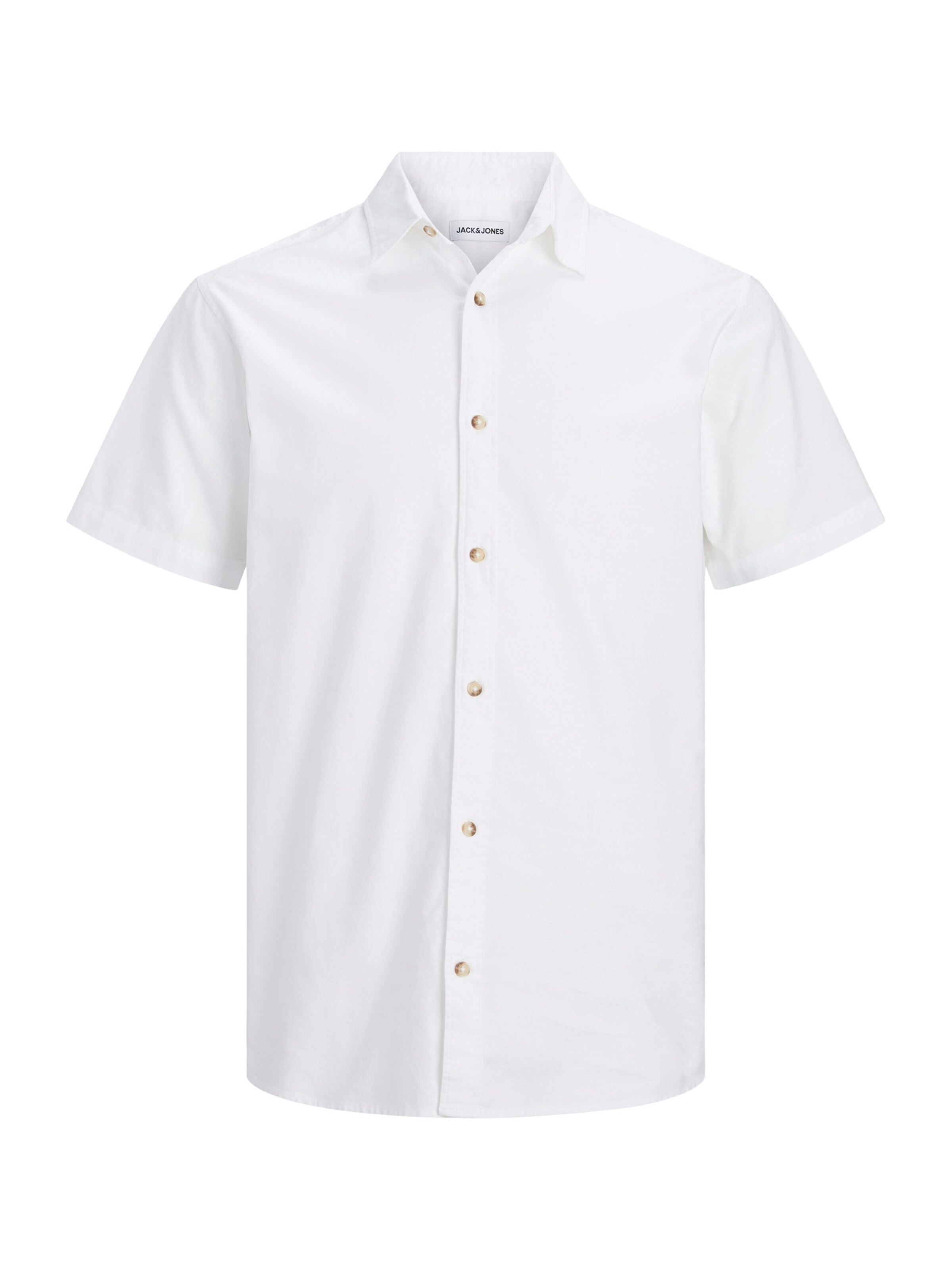 JACK & JONES Overhemd 'JJCHAD' in Wit: voorkant