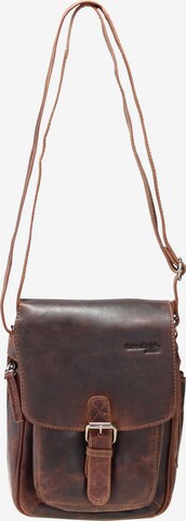 Greenland Nature Crossbody Bag 'Montana' in Brown: front