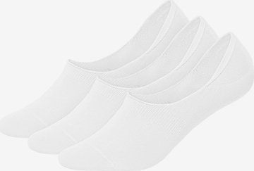 DillySocks Enkelsokken in Wit: voorkant