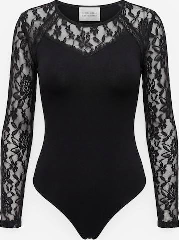 Guido Maria Kretschmer - Body camiseta 'Doreen' en negro: frente