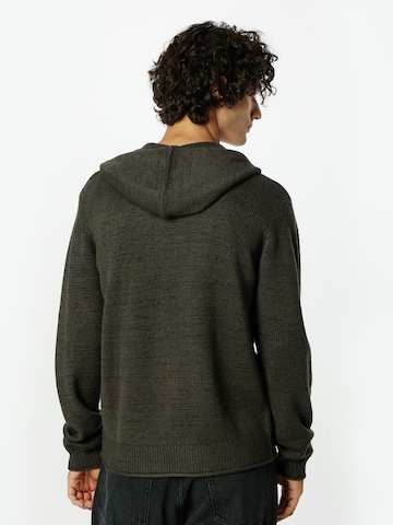 INDICODE JEANS Knit Cardigan 'Laps' in Green